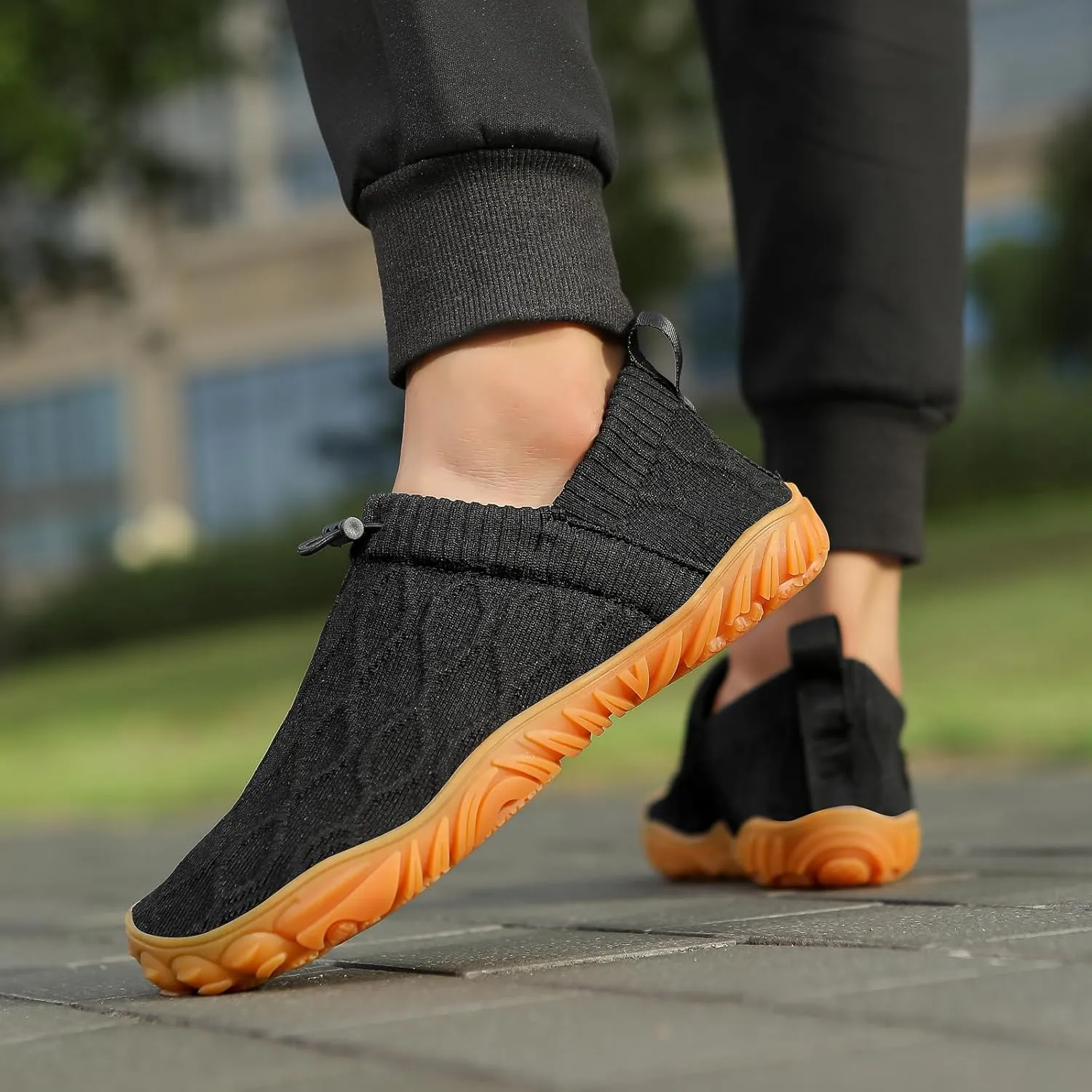 Wide fit Barefoot Water Shoes Womens Mens Breathable Knit Shoes Simple Comfortable Walking Shoes Beach Outdoor Running Sneakers