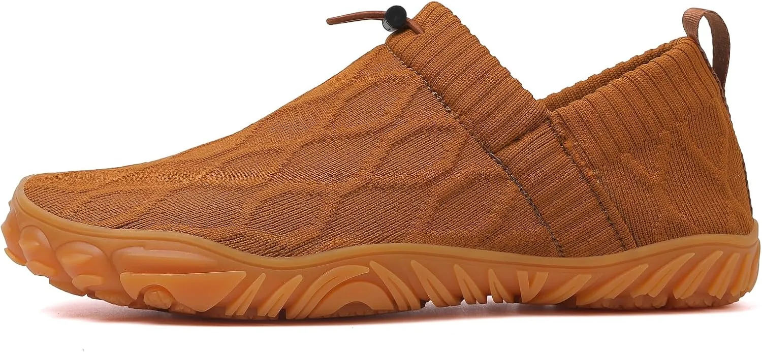 Wide fit Barefoot Water Shoes Womens Mens Breathable Knit Shoes Simple Comfortable Walking Shoes Beach Outdoor Running Sneakers