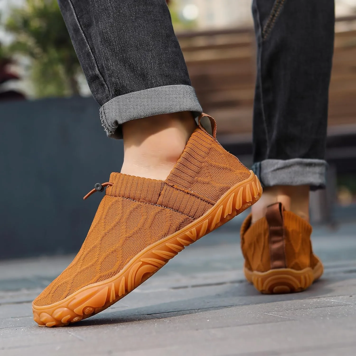 Wide fit Barefoot Water Shoes Womens Mens Breathable Knit Shoes Simple Comfortable Walking Shoes Beach Outdoor Running Sneakers