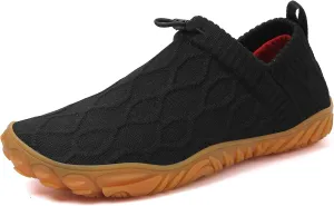 Wide fit Barefoot Water Shoes Womens Mens Breathable Knit Shoes Simple Comfortable Walking Shoes Beach Outdoor Running Sneakers
