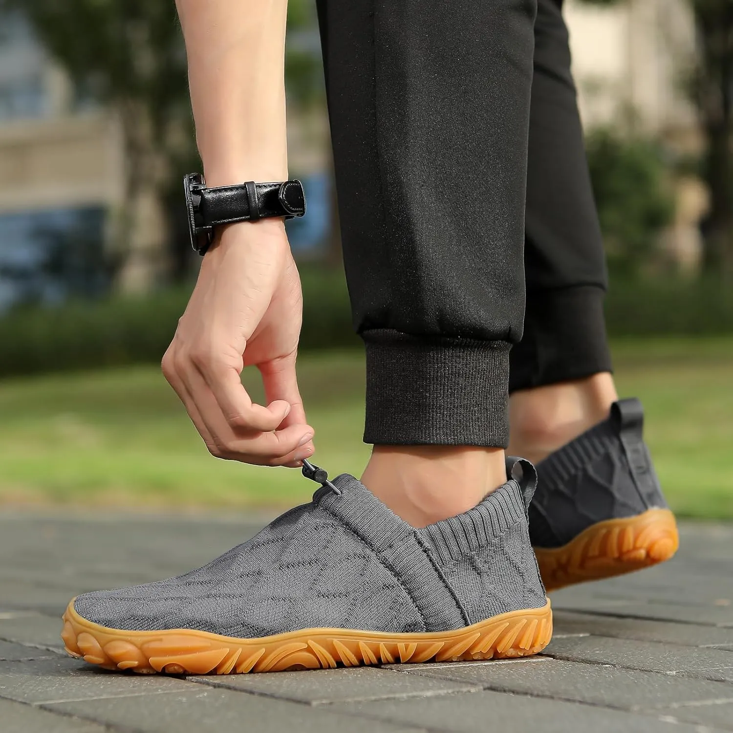Wide fit Barefoot Water Shoes Womens Mens Breathable Knit Shoes Simple Comfortable Walking Shoes Beach Outdoor Running Sneakers