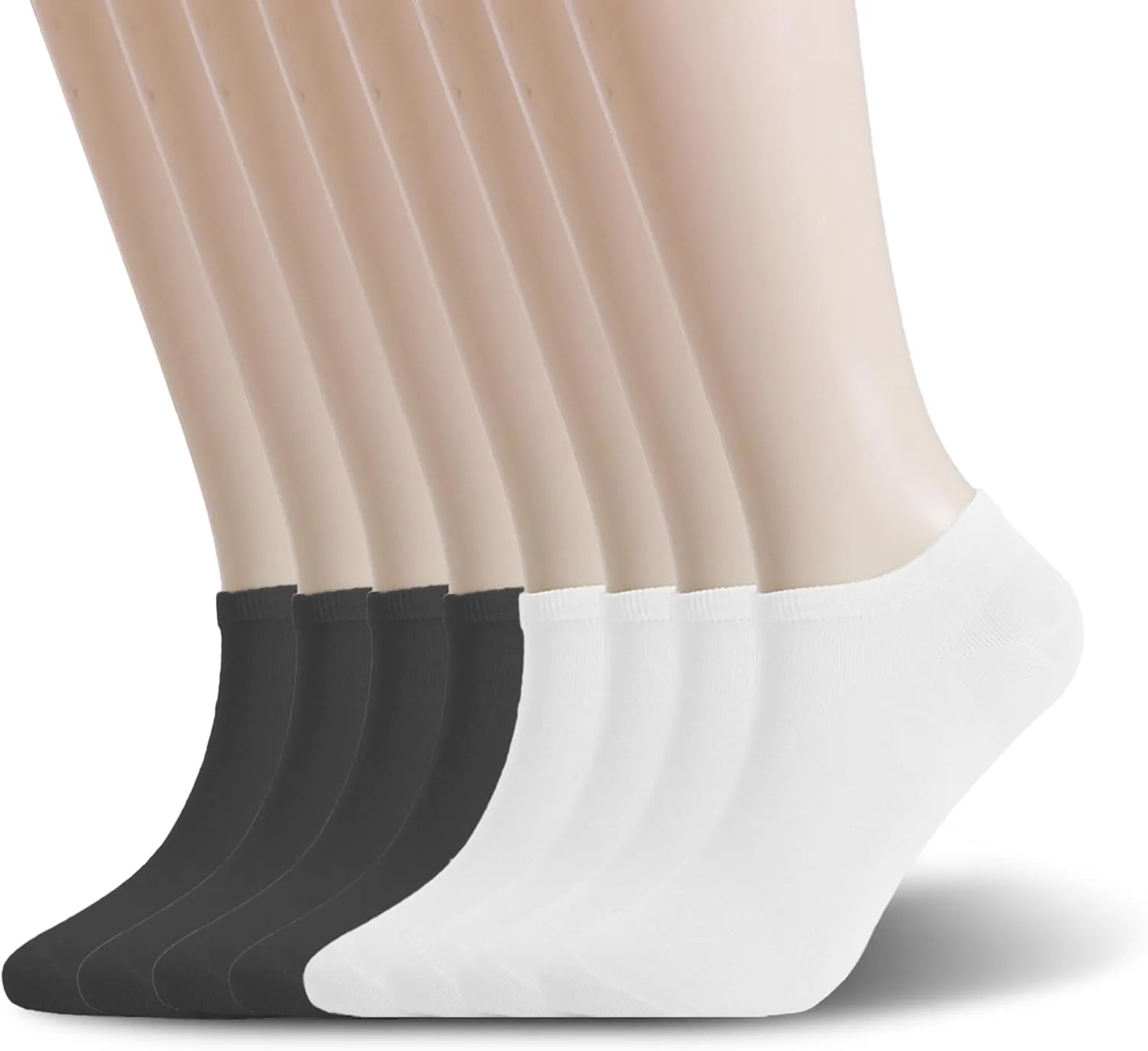 Wildarms Women's Ankle Socks - No Show Invisible Ultra-Thin Breathable Cotton Casual Socks for Sneakers & Everyday Wear