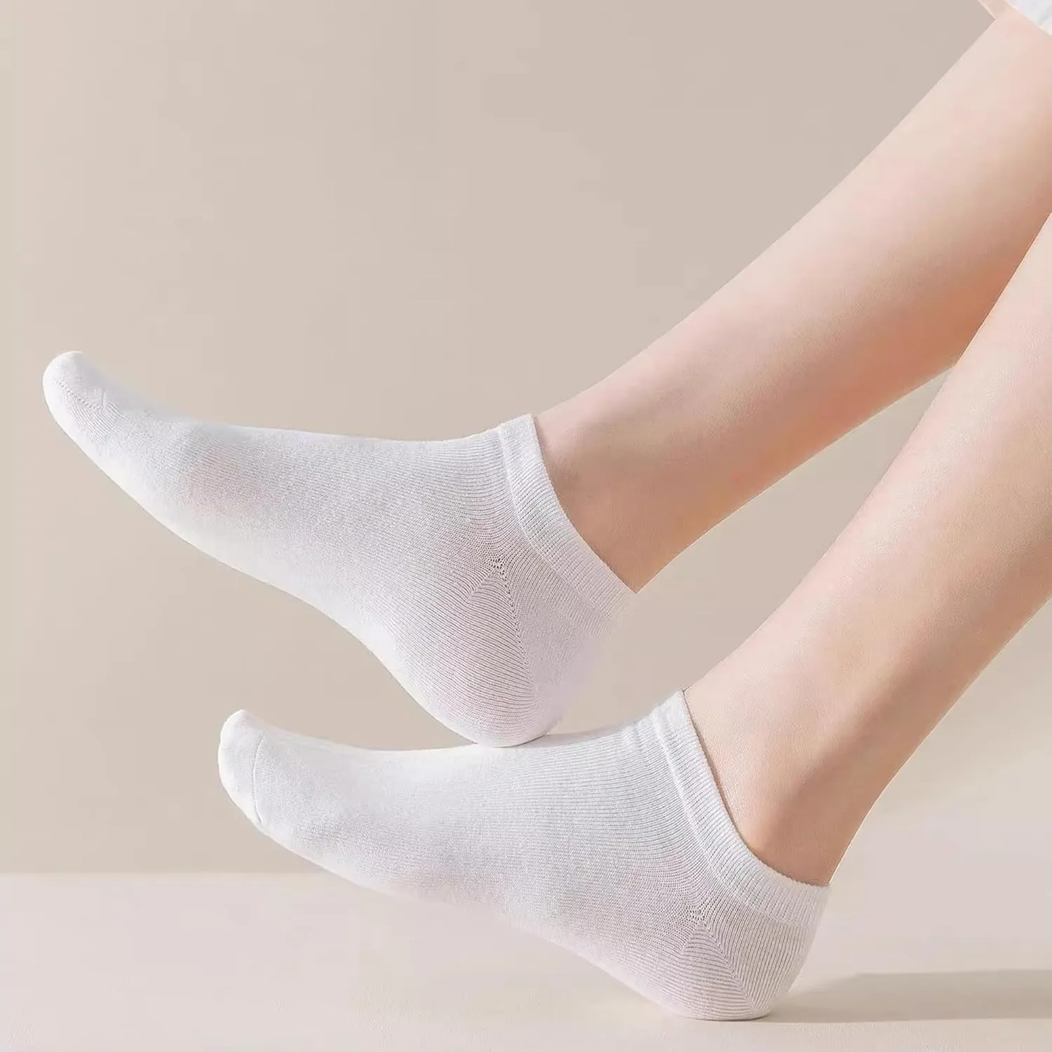 Wildarms Women's Ankle Socks - No Show Invisible Ultra-Thin Breathable Cotton Casual Socks for Sneakers & Everyday Wear