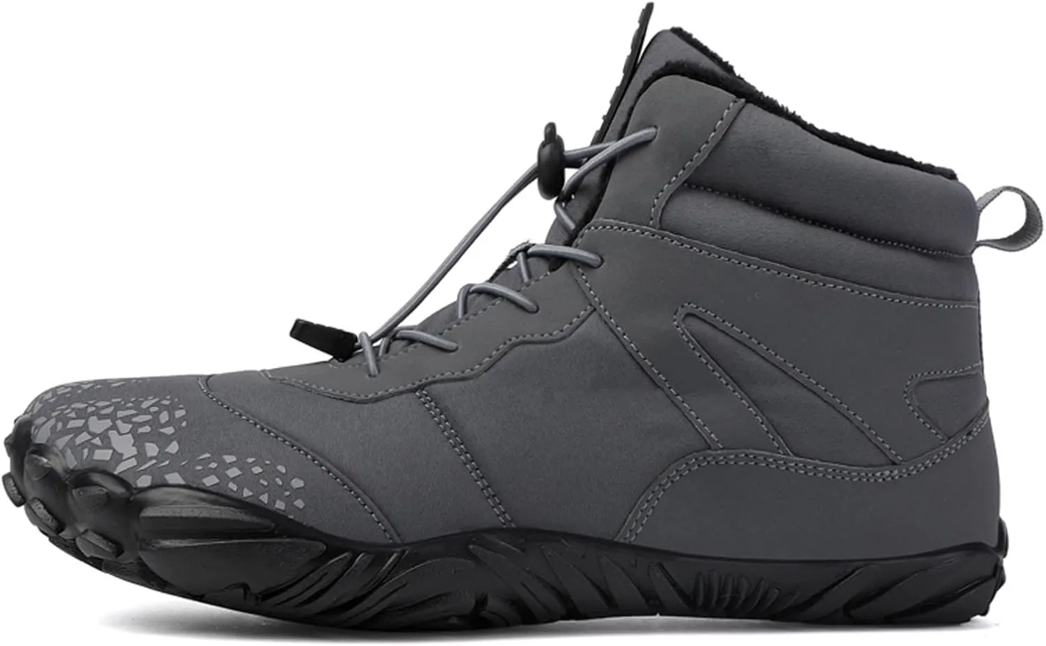 Winter Barefoot Shoes Mens Wide Toe Box Trail Runner Womens Minimalist Zero Drop Sole Walking Shoes Casual Hiking Cotton Boots Sneakers