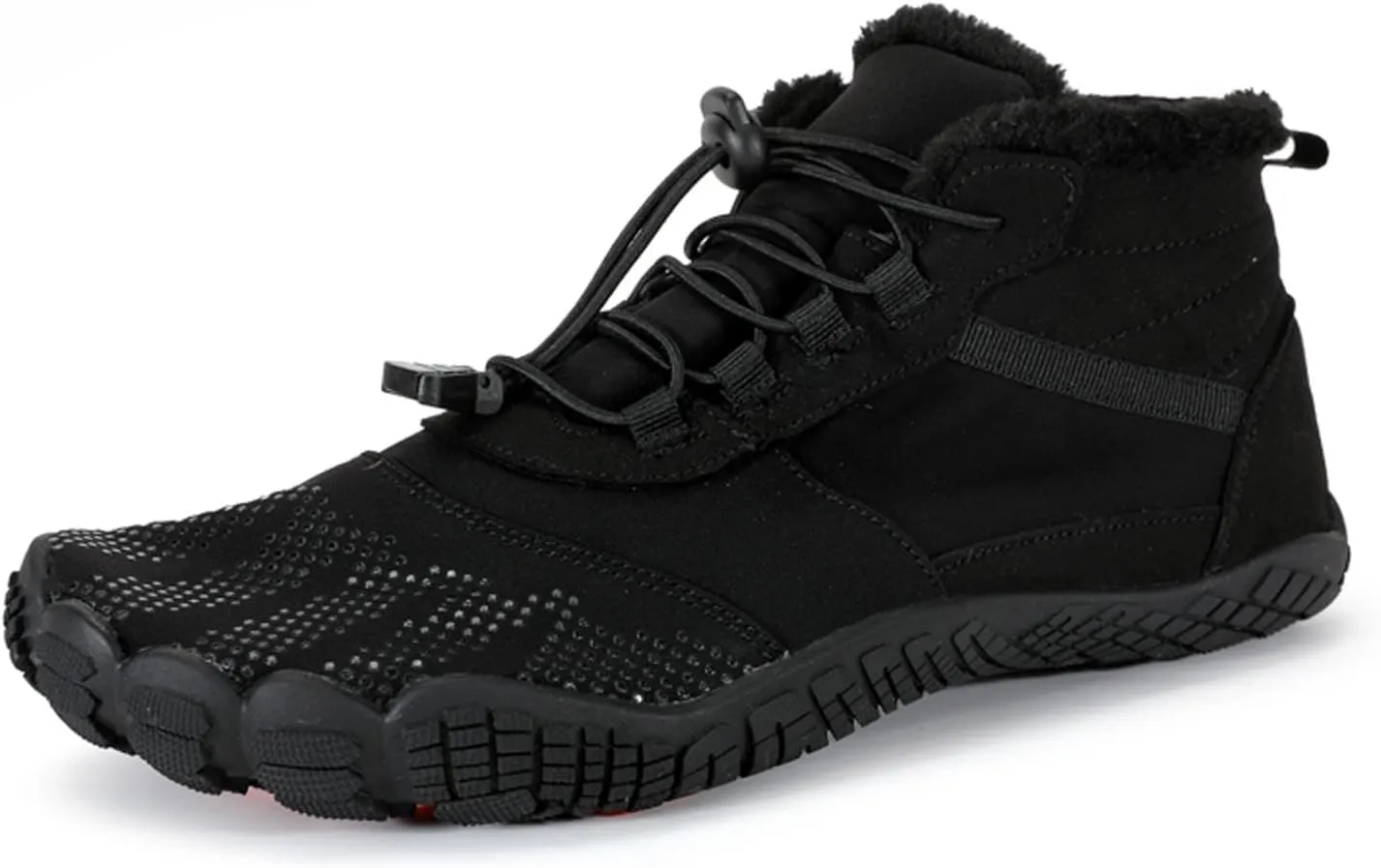 Winter Barefoot Shoes Mens Wide Toe Box Trail Runner Womens Minimalist Zero Drop Sole Walking Shoes Casual Hiking Cotton Boots Sneakers
