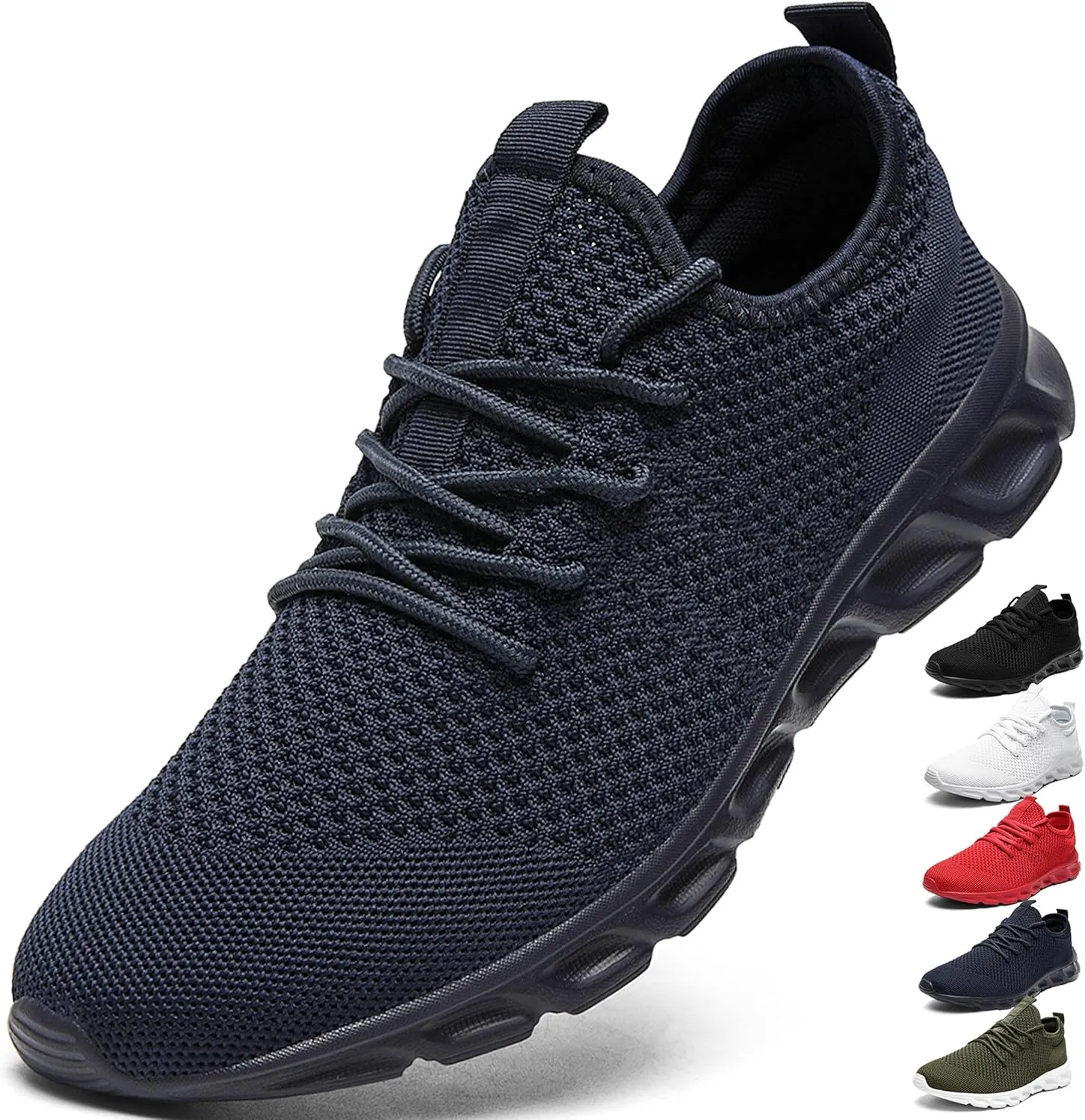 Women & Mens Running Shoes Tennis Walking Gym Lightweight Workout Slip on Athletic Fashion Sneakers Breathable Sport Jogging Hiking Casual Shoe