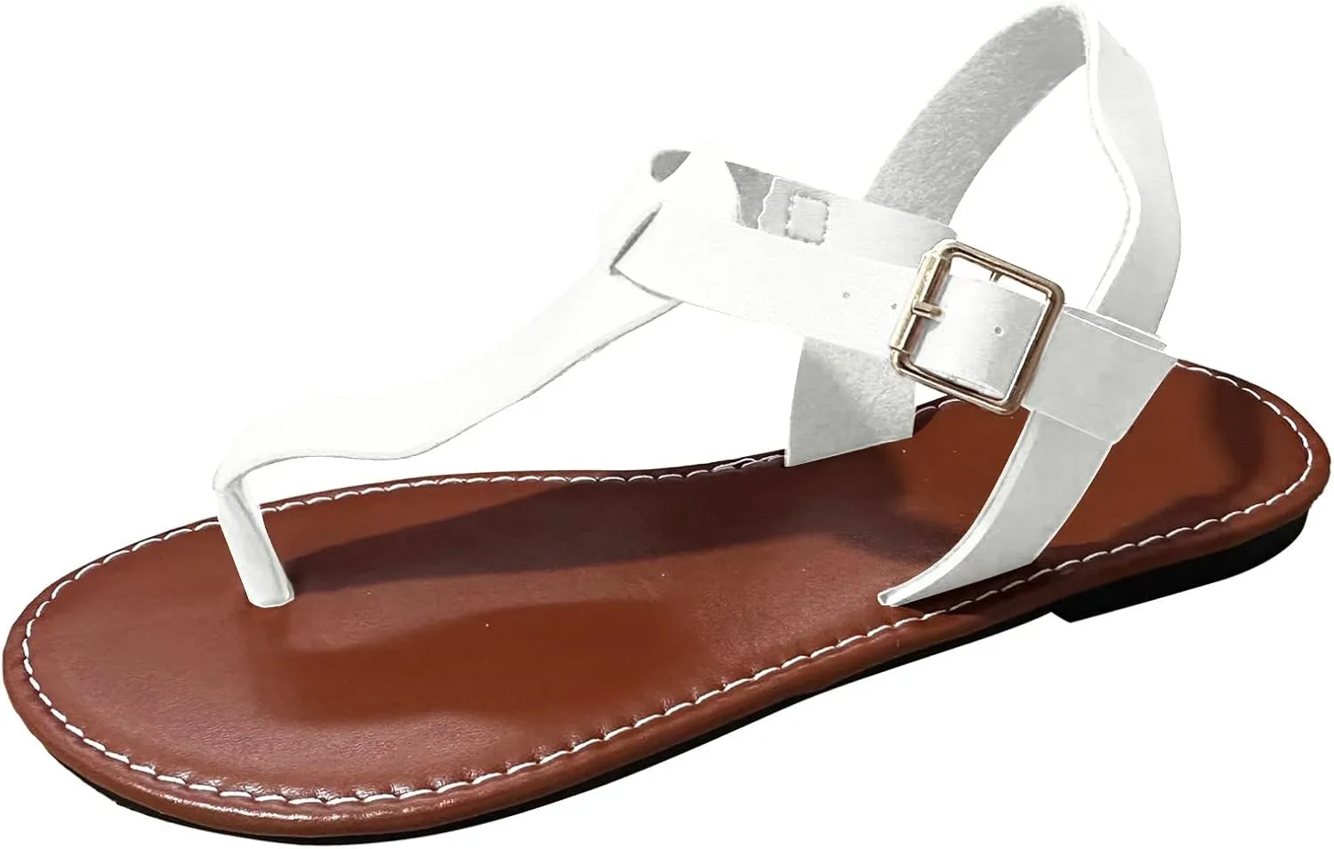 Women Summer Buckle Strap Casual Open Toe Flat Soft Bottom Breathable Shoes Sandals Sandals for Women Original