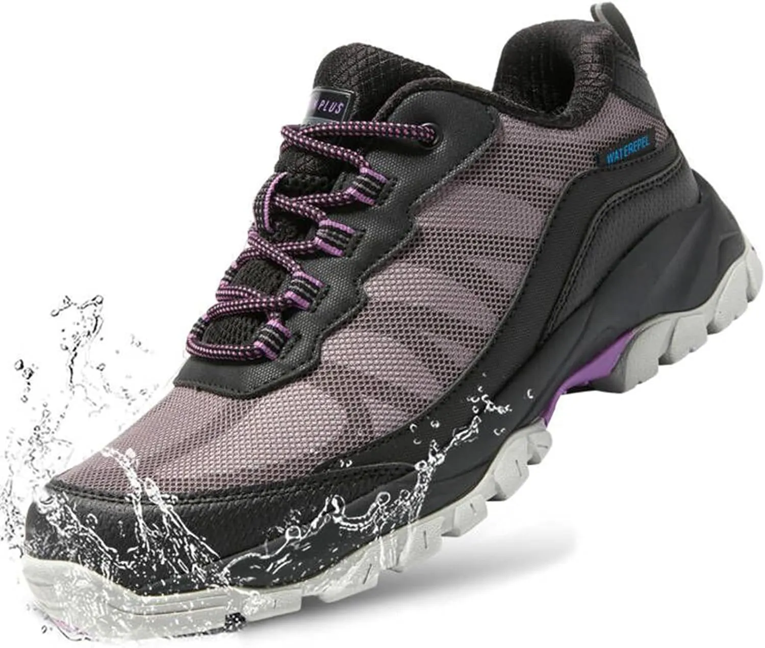 Women Waterproof Hiking Boots Breathable Soft Lined Booties Non Slip Trail Shoes for Outdoor Walking Trekking Camping