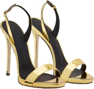 Women's Back Strap Stiletto Sandals, Open Toe Summer Party Heels