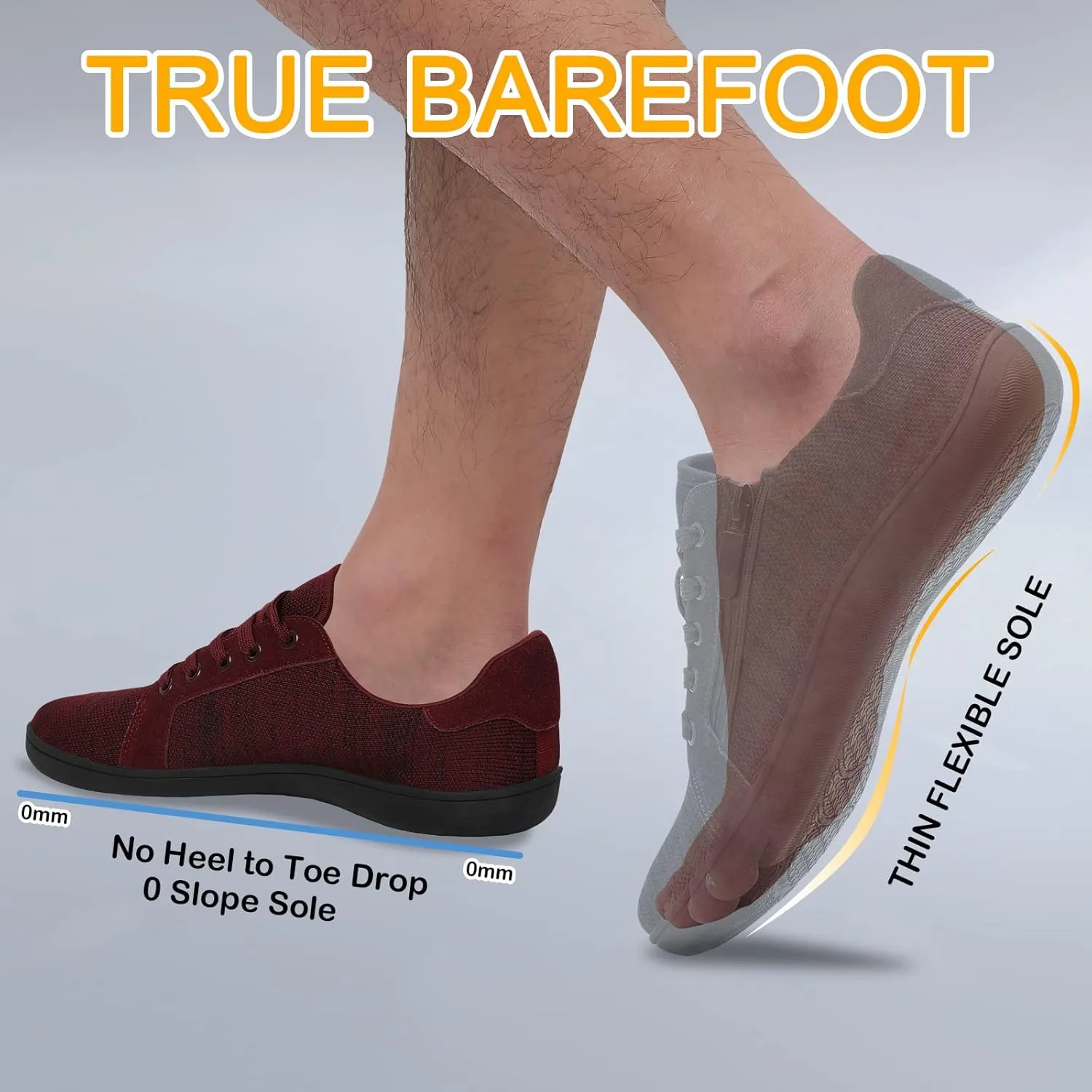 Womens Barefoot Walking Shoes Wide Toe Fashion Sneakers Comfortable Casual Shoes Zero Drop Minimalist Shoes