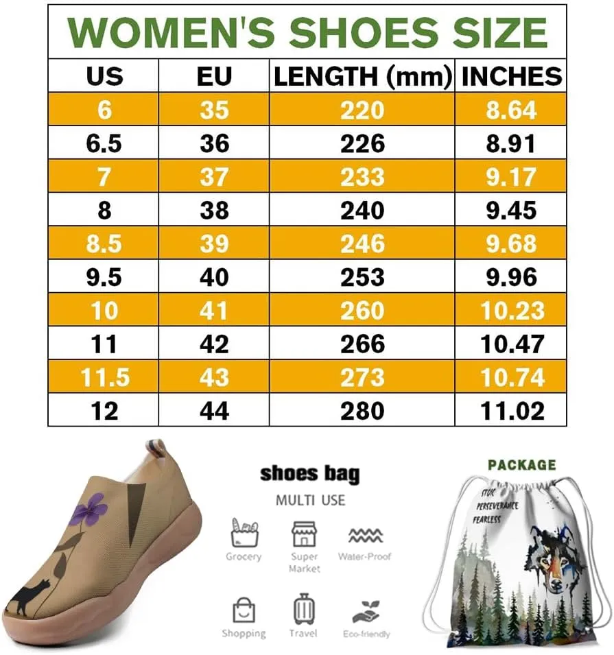 Women's Blossom Slip On Soft Shoes Colorful Comfortable Lightweight Art Travel Sneakers Casual Vibrant Floral Everyday Loafers