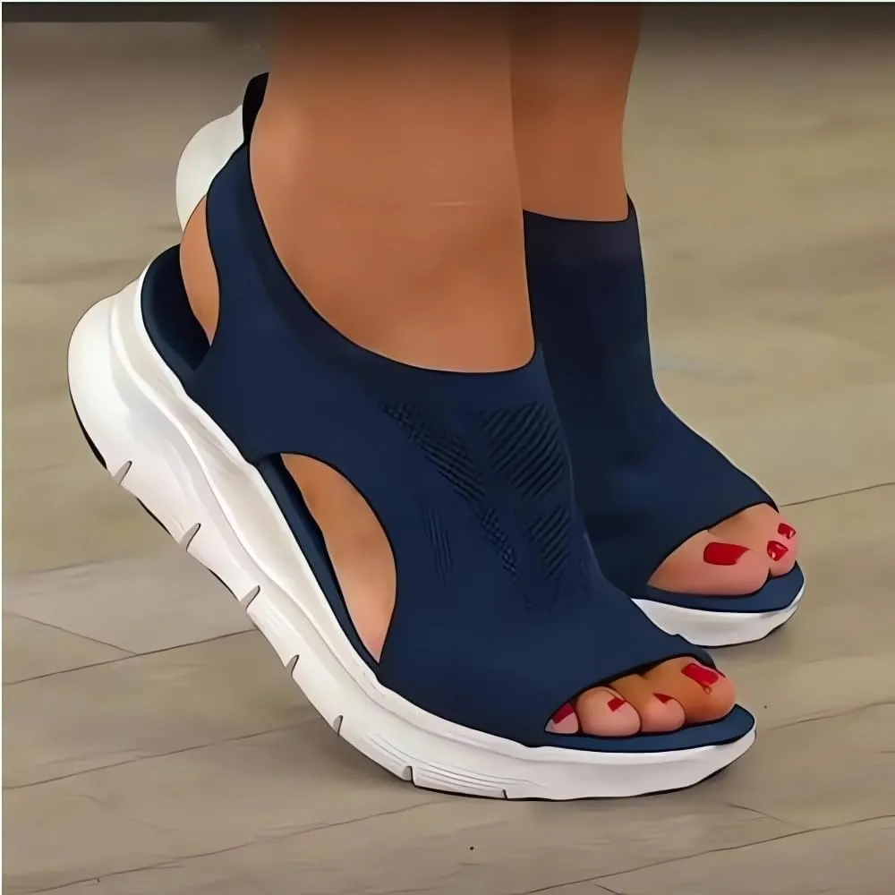 Women's Breathable Orthopedic Sandals, 2024 New Soft Shoes Go Walking Slip on Diabetic Foam Shoes, Arch Support Shoes for Women Wide Width