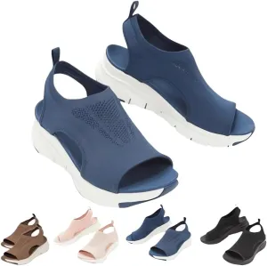 Women's Breathable Orthopedic Sandals, 2024 New Soft Shoes Go Walking Slip on Diabetic Foam Shoes, Arch Support Shoes for Women Wide Width