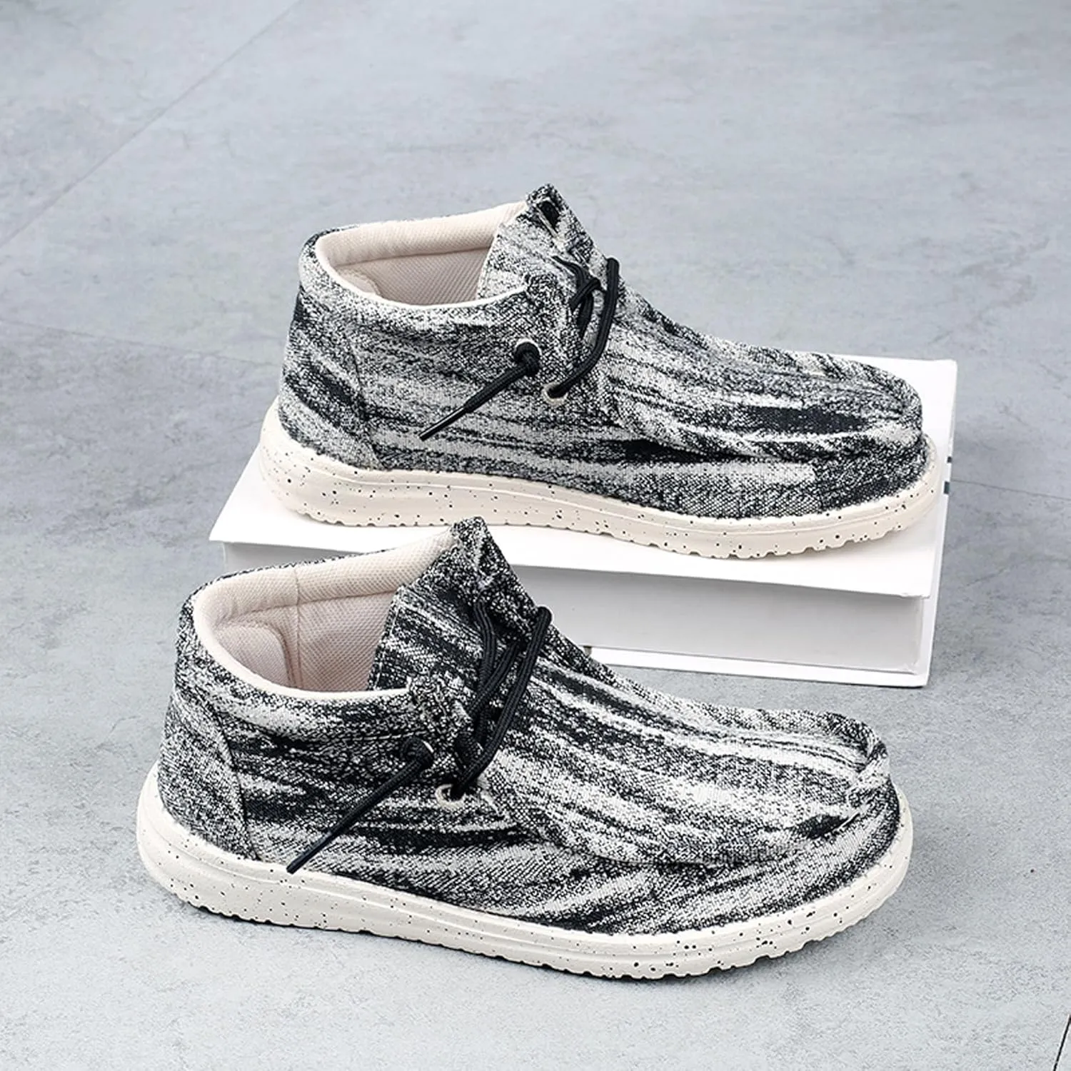 Women's Canvas Shoes Breathable Comfortable Soft Sole Non-Slip Lace-up Fashion Sneakers