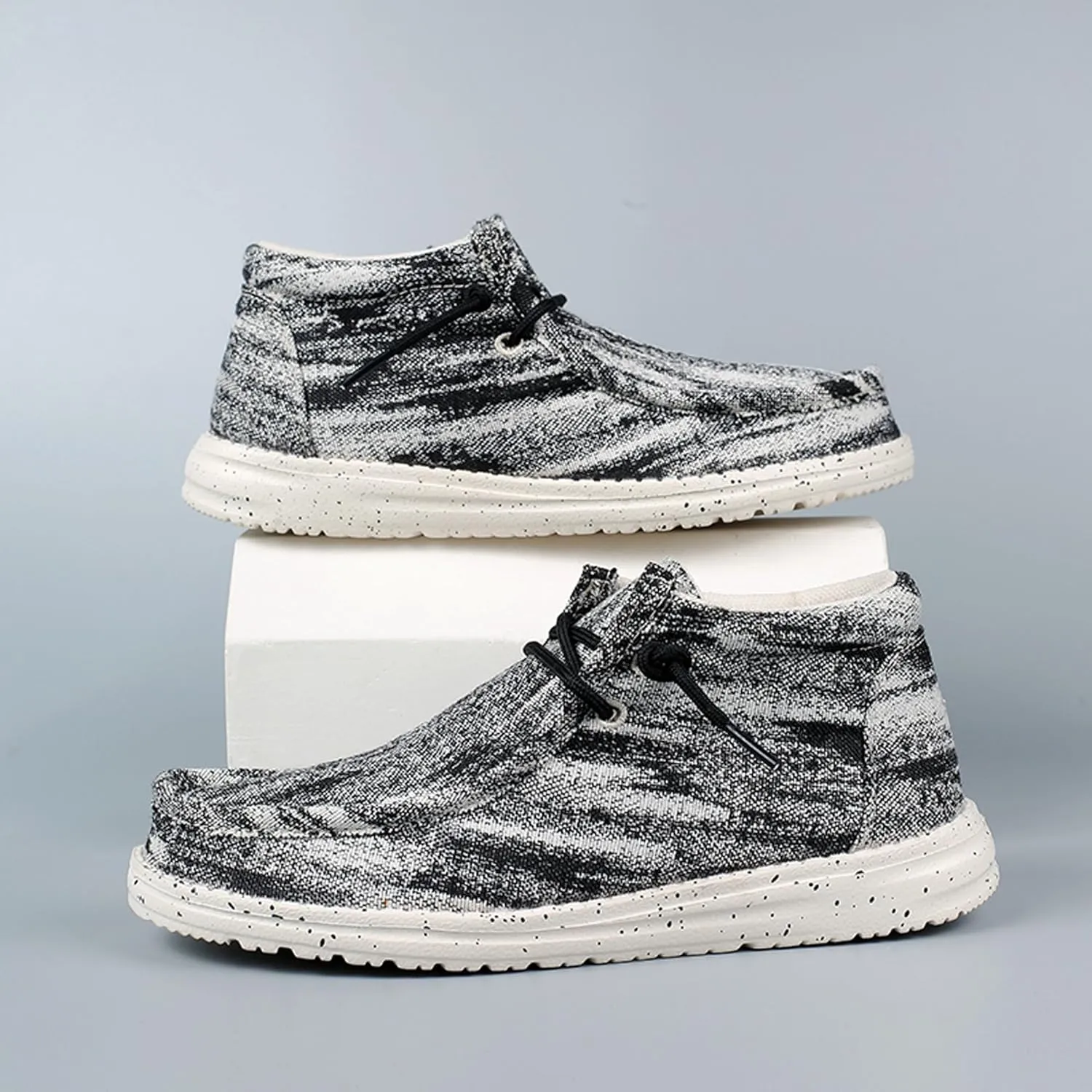 Women's Canvas Shoes Breathable Comfortable Soft Sole Non-Slip Lace-up Fashion Sneakers