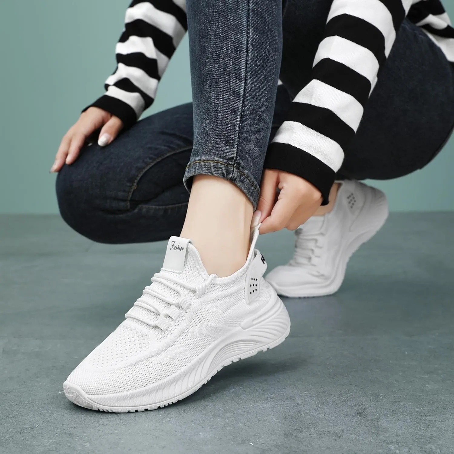 Women's Casual Shoes - Lightweight Comfort Sneakers, Breathable and Non-Slip for Running, Walking, and Everyday Wear