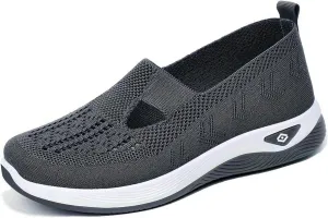 Women's Casual Sneakers – Lightweight & Breathable Mesh Slip-On Walking Shoes, Easy to Wear, Anti-Slip Sole, Perfect for Work, Travel & Everyday Comfort