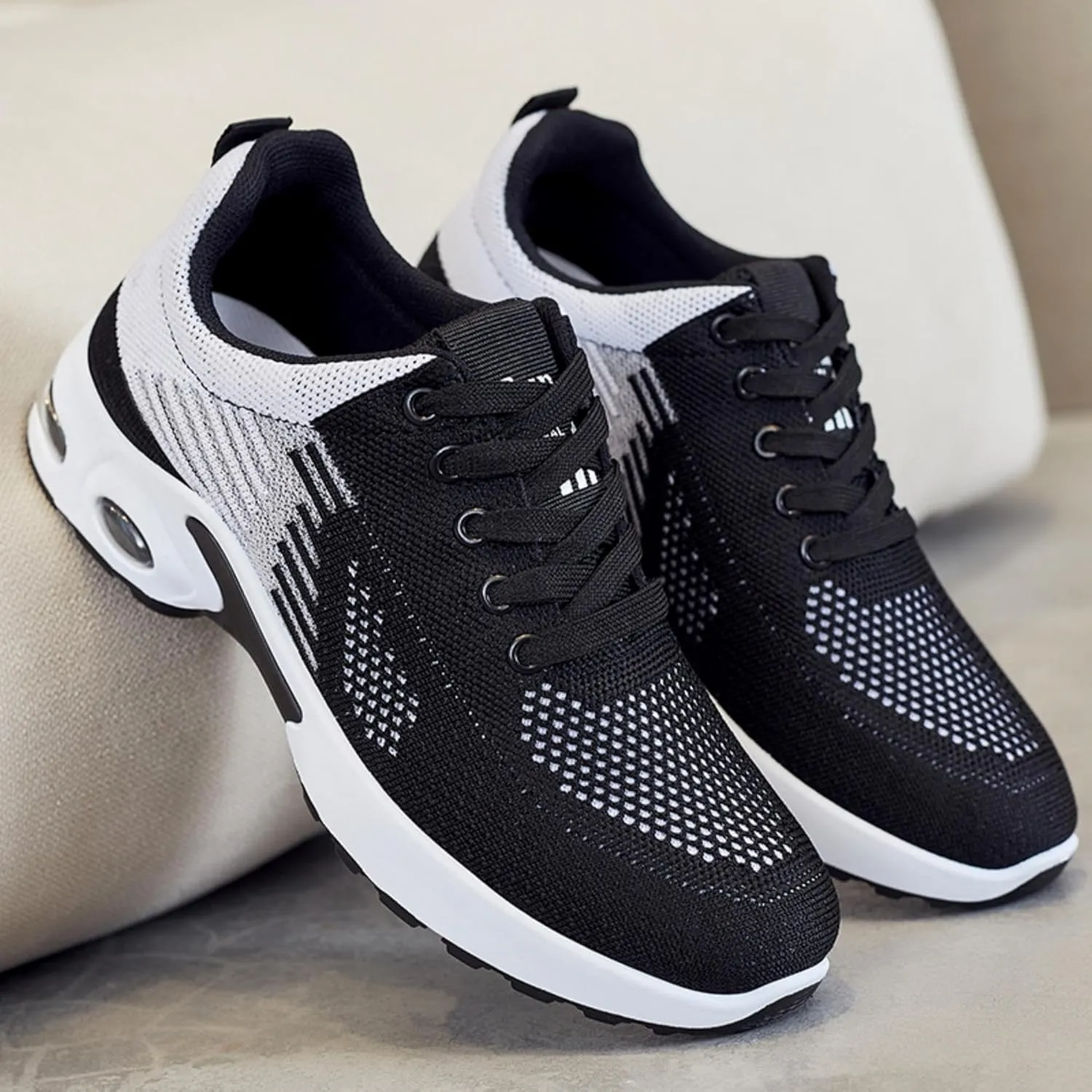 Women's Casual Sneakers – Lightweight, Breathable Non-Slip Walking Shoes for Work, Nursing, Running, and Everyday Use