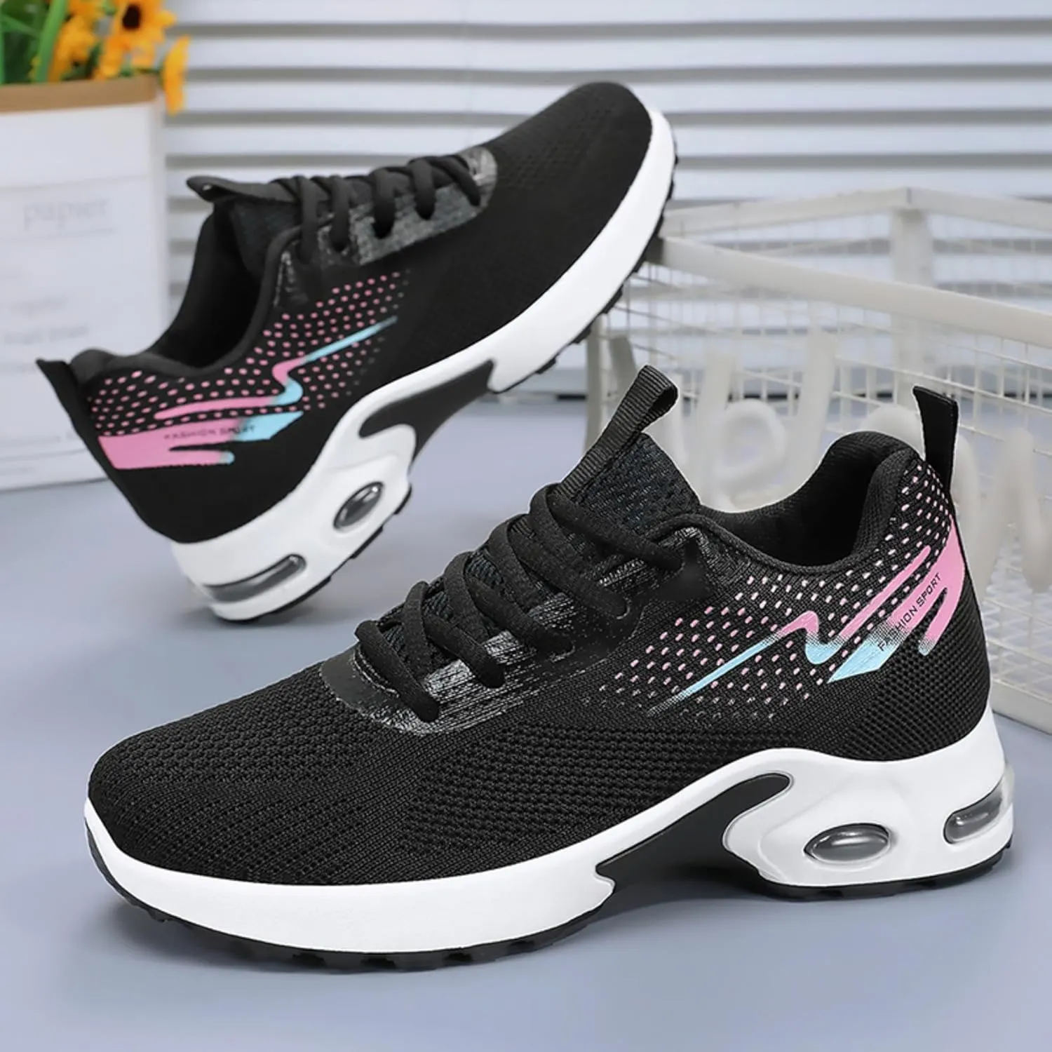 Women's Casual Sneakers – Lightweight, Breathable Non-Slip Walking Shoes for Work, Nursing, Running, and Everyday Use