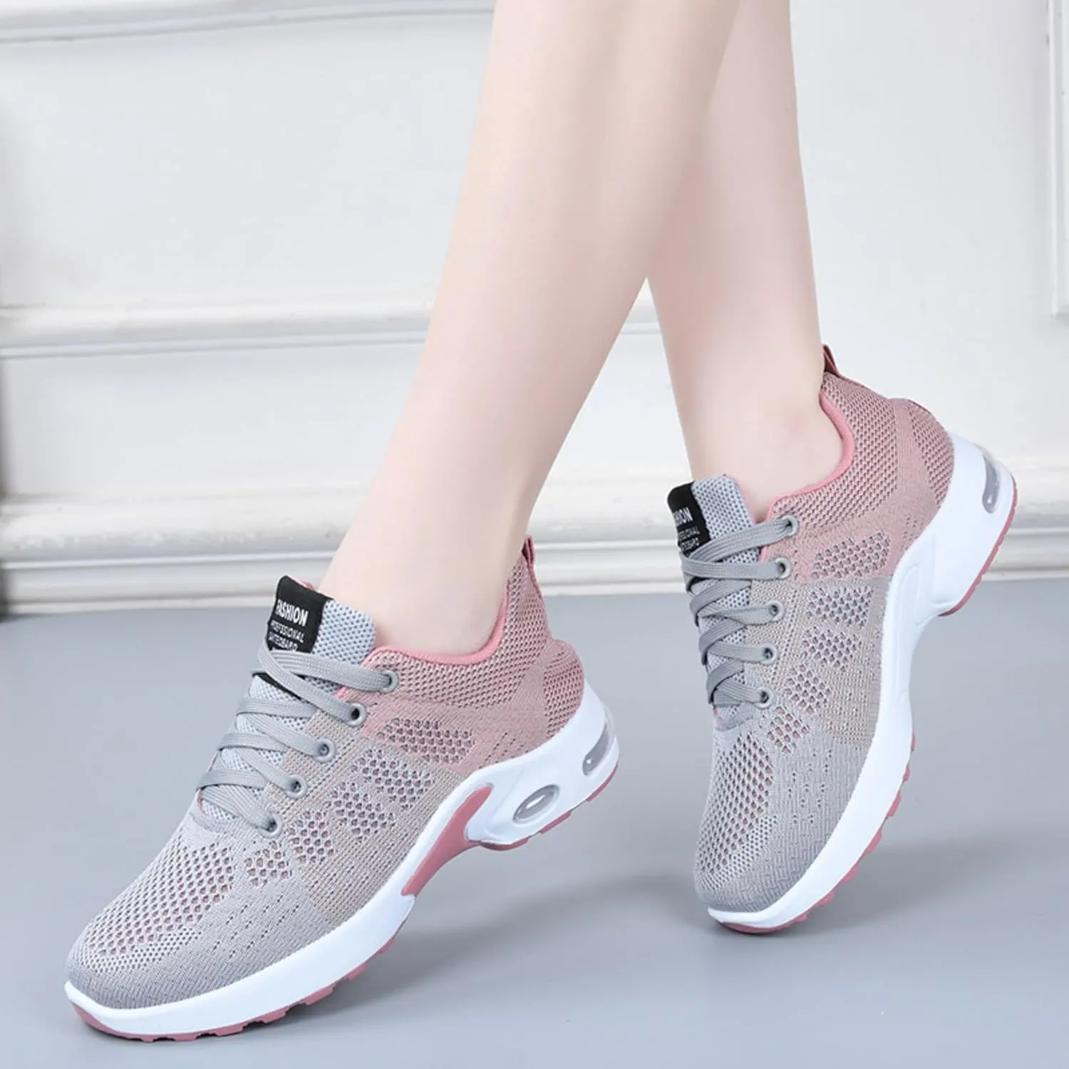 Women's Casual Sneakers – Lightweight, Breathable Non-Slip Walking Shoes for Work, Nursing, Running, and Everyday Use