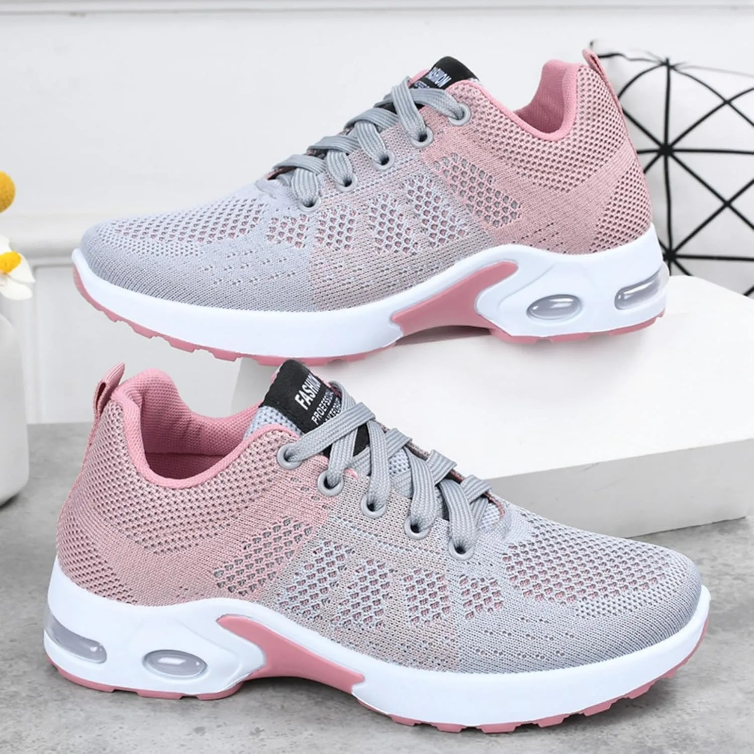 Women's Casual Sneakers – Lightweight, Breathable Non-Slip Walking Shoes for Work, Nursing, Running, and Everyday Use