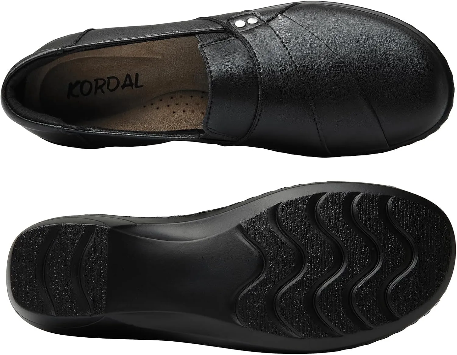 Women's Comfortable & Lightweight Leather Loafers Slip-Ons Stylish Business Casual Dress Shoes Work Office Everyday Walking Shoes for Women