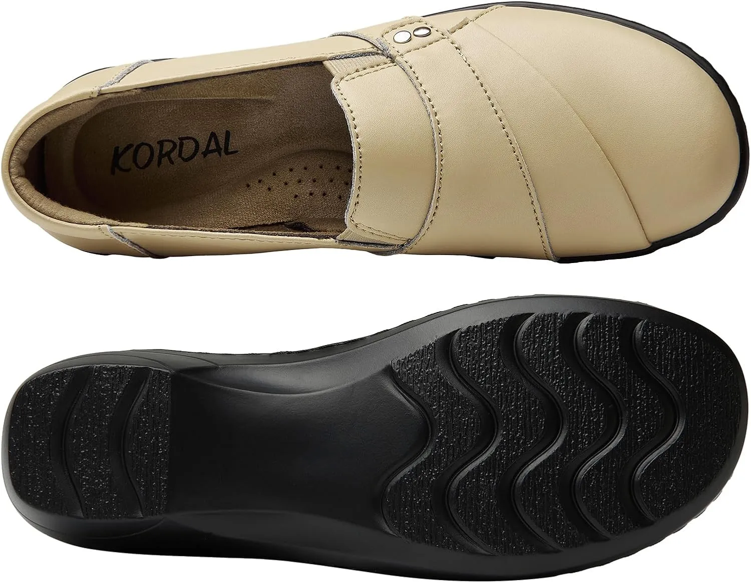 Women's Comfortable & Lightweight Leather Loafers Slip-Ons Stylish Business Casual Dress Shoes Work Office Everyday Walking Shoes for Women