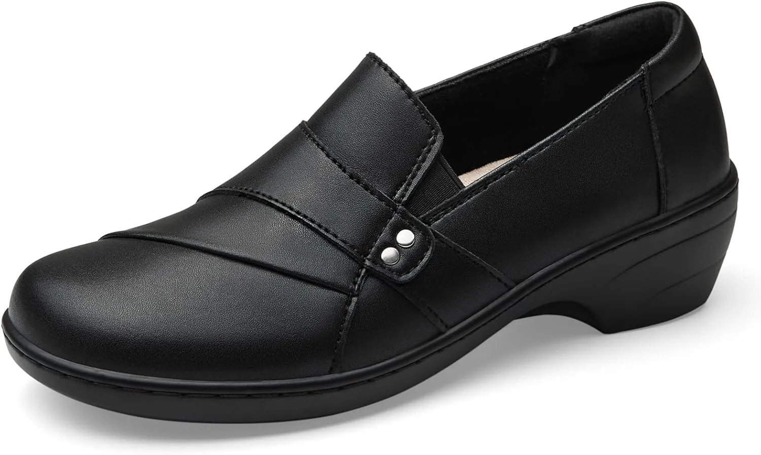 Women's Comfortable & Lightweight Leather Loafers Slip-Ons Stylish Business Casual Dress Shoes Work Office Everyday Walking Shoes for Women