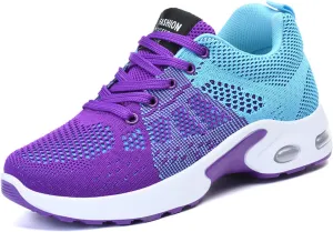 Women's Cushion Sneakers - Breathable, Non-Slip Walking Shoes with Shock-Absorbing Comfort, Lightweight for Running, Walking, and Everyday Use