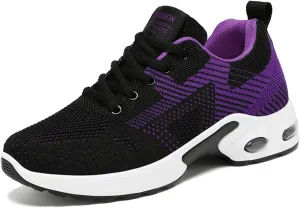 Women's Cushion Sneakers - Breathable, Non-Slip Walking Shoes with Shock-Absorbing Comfort, Lightweight for Running, Walking, and Everyday Use