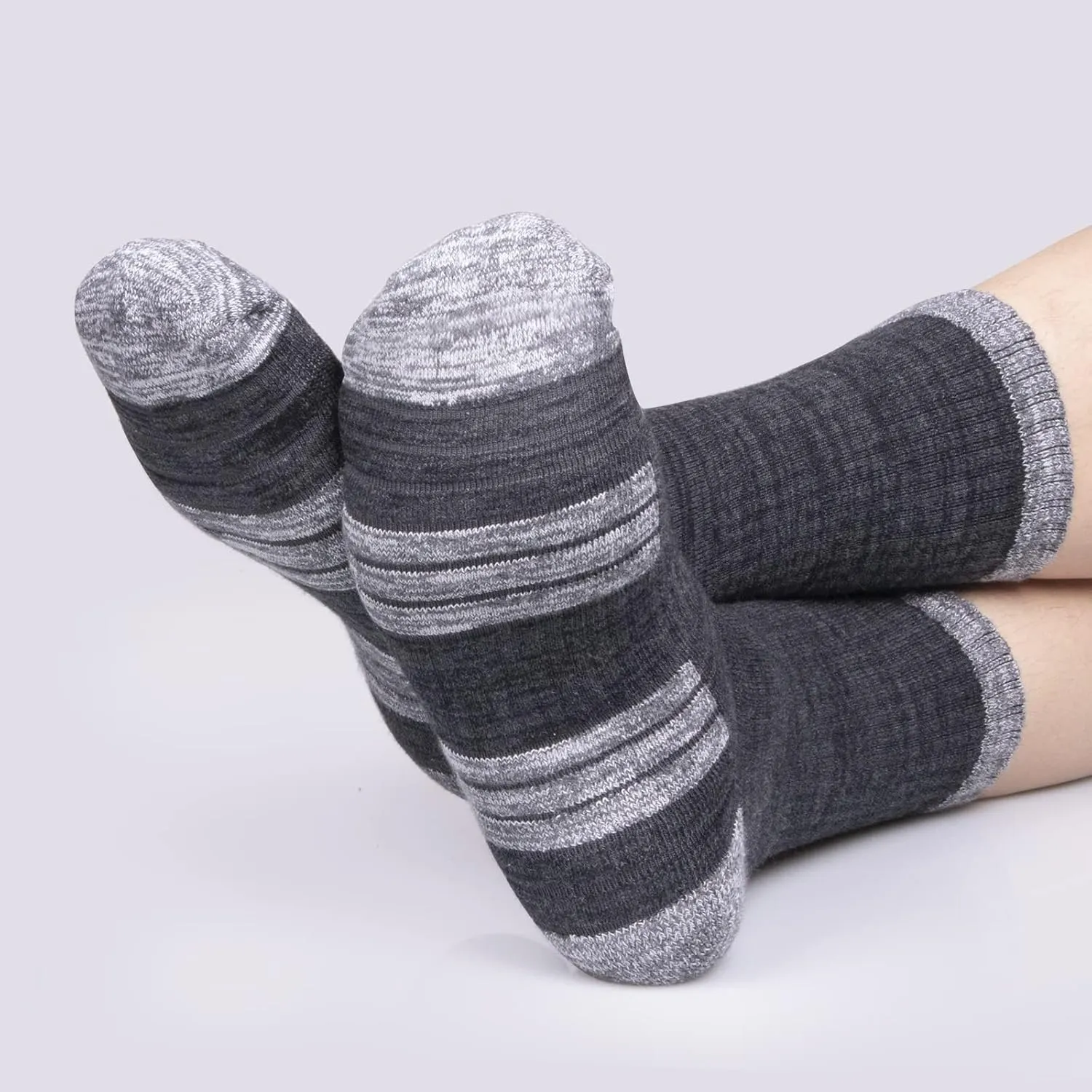 Womens Cushioned Crew Socks For Women, Moisture Wicking Breathable Cotton Everyday Work Gym Tennis Athletic Socks