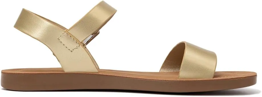 Women's Cute Open Toes One Band Ankle Strap Flexible Summer Flat Sandals With   Memory Foam