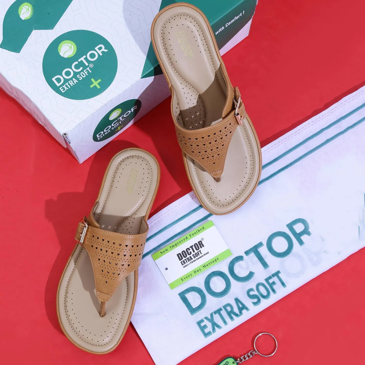 Womens Flat Memory Foam Slippers/Flip-Flops Fashion Stylish Casual Comfortable Diabetic Orthopedic Lightweight Synthetic Slip-on Sandals with Adjustable Buckle for Girls/Ladies D-609