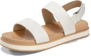 Womens Flat Sandals Comfortable Arch Support Adjustable Double Strap Lightweight Summer Platform Sandals