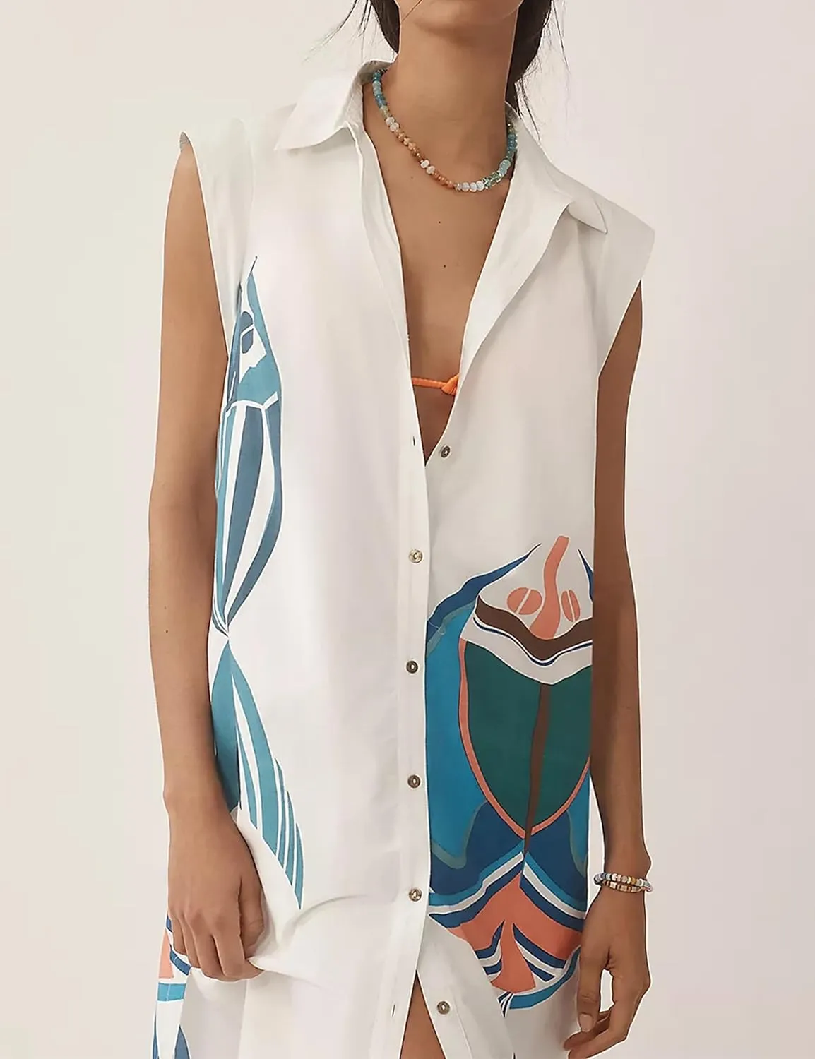 Women’s Floral Print Cap Sleeve Button Up Shirt Midi Dress Summer Casual V Neck Cute Loose Fit Dresses