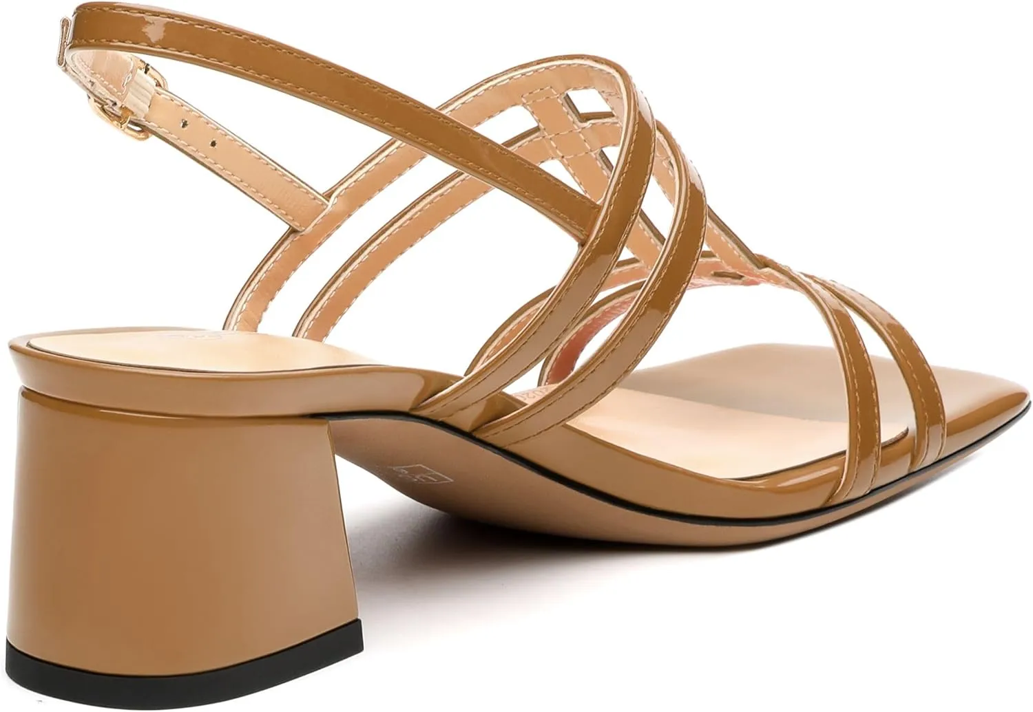 Women's Low Heels Strappy Sandals Square Open Toe Ankle Strap Low HeeL Sandals Comfort Dress Party Wedding Shoes 2"