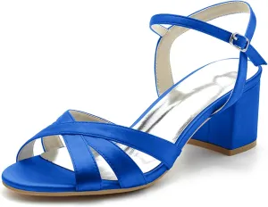 Women's Open Toe Mules Sandals Flip Flops Slip On Chunky Block High Heel Fashion Wedding Dress Slipper Slide