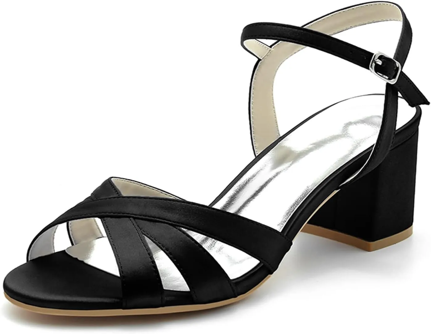 Women's Open Toe Mules Sandals Flip Flops Slip On Chunky Block High Heel Fashion Wedding Dress Slipper Slide