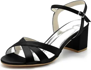 Women's Open Toe Mules Sandals Flip Flops Slip On Chunky Block High Heel Fashion Wedding Dress Slipper Slide