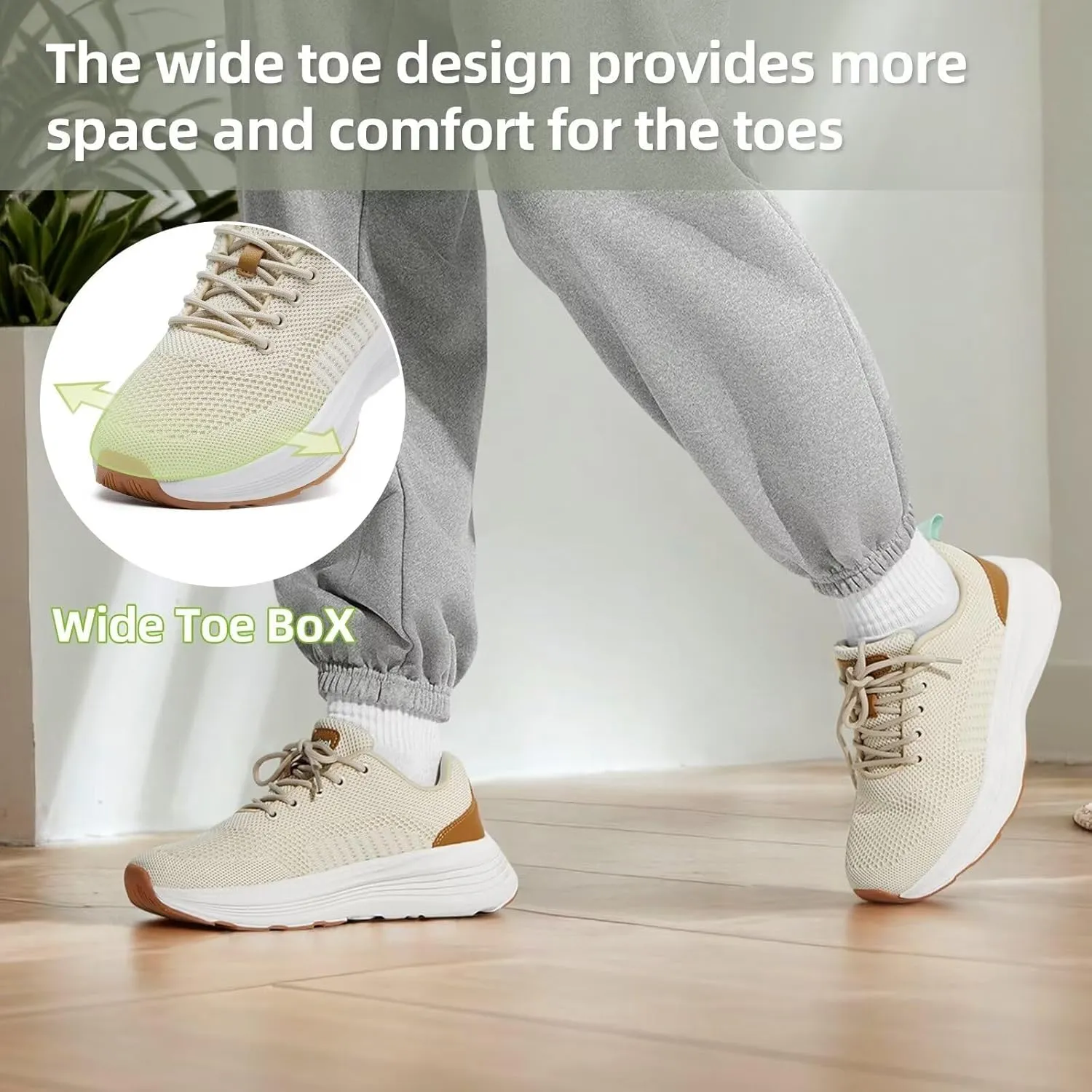 Women's Orthopedic Fashion Sneakers with Arch Support: Comfortable Cushion Flat Feet Shoes for Plantar Fasciitis, Orthotic Supportive Casual Thick Sole Sneakers for Ankle and Foot Pain Relief