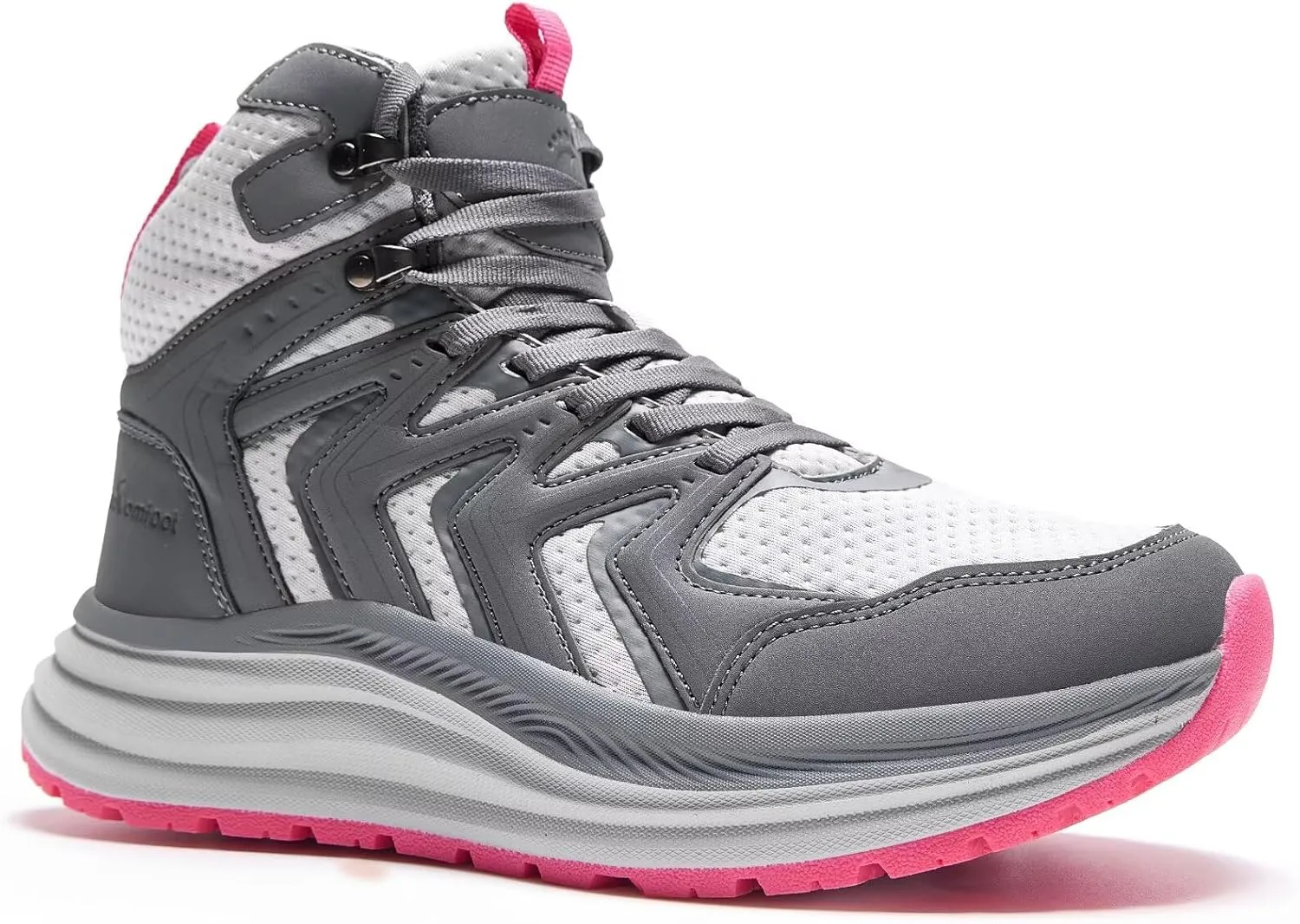 Women's Orthopedic Mid Trekking Hiking Boots: Comfortable Plantar Fasciitis Ankle Support Workout Walking Running Shoes, Orthotic Work Sport Cross Training Trail Sneakers for Feet and Heel Pain Relief