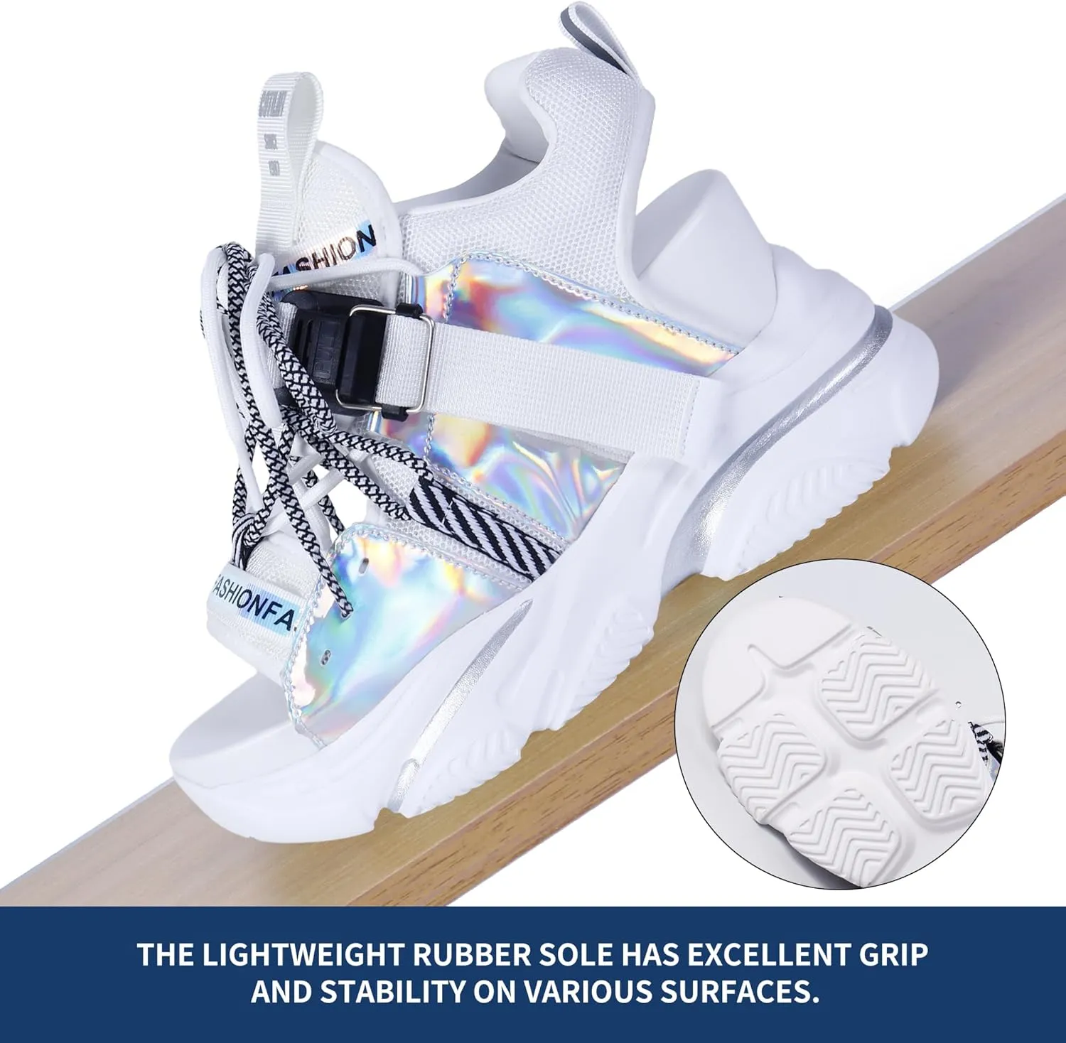 Women's Platform Wedge Sandals, Open-toe Colored Casual Slope Heel Sandals, Lace-up Light Sports Shoes, Muffin Shoes Cushion Slip-on Design Lightweight Comfort