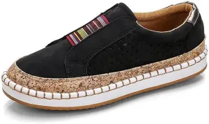 Women's Retro Casua Sneakers Garden Clogs Shoes Orthopedic Slip-On Shoes Walking Shoes Flat Casual Shoes