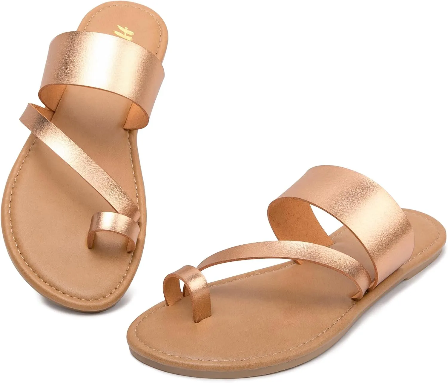 Women's Slide Sandals Slip On Flat Flip Flop Thong Casual Summer