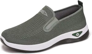 Women's Slip-On Breathable Mesh Sneakers – Lightweight Walking Shoes for Outdoor, Travel, Casual Wear – Comfortable Anti-Slip Loafers for Everyday, All-Day Use