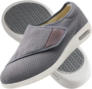 Womens Slip On Casual Shoes Diabetic Sandals Men Extra Wide Width Walking Sandals with Arch Support Comfortable Lightweight Sandals with Adjustable Straps for Plantar Fasciitis