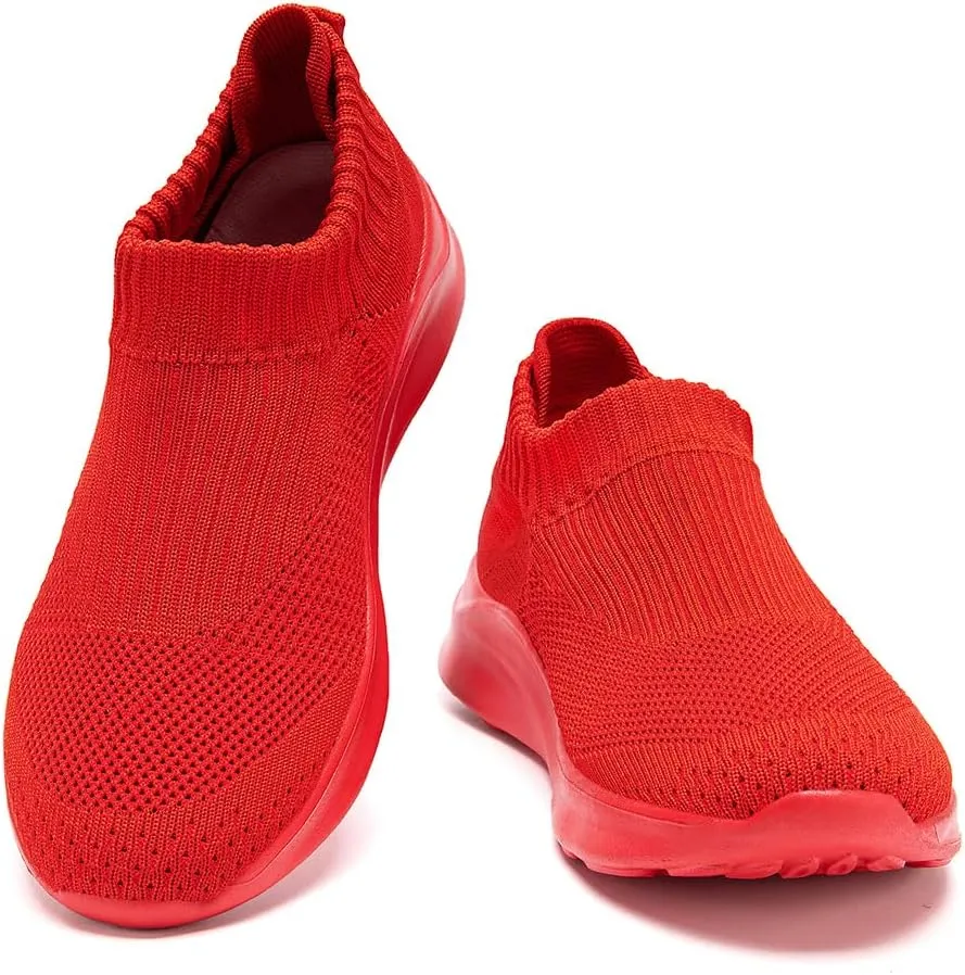 Womens Slip On Running Tennis Walking Shoes Women’s Fashion Sneakers Hiking Work Nurse Gym Casual Athletic Comfortable Shoes for Women Travel Fitness Mesh Lightweight