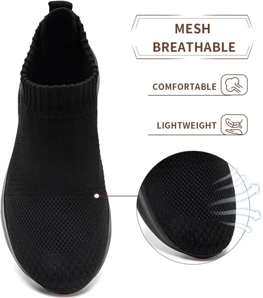 Womens Slip On Running Tennis Walking Shoes Women’s Fashion Sneakers Hiking Work Nurse Gym Casual Athletic Comfortable Shoes for Women Travel Fitness Mesh Lightweight