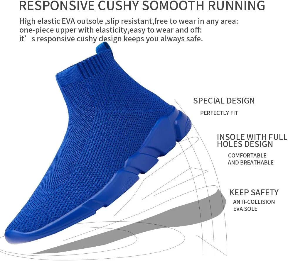 Women's Slip On Socks Sneakers Walking Shoes Running Tennis Athletic Gym Workout Non Slip Athletic Fashion Sneakers