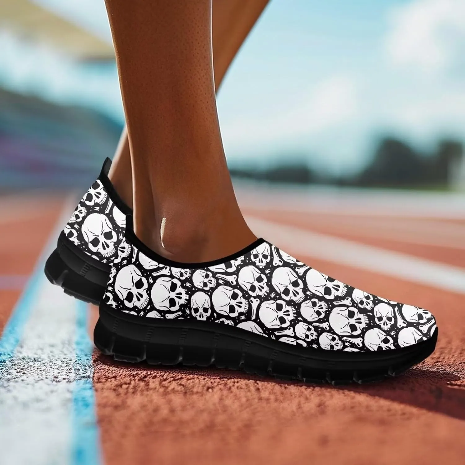 Women's Sneakers Casual Low Top Walking Sneaker Flat Outdoor Breathable Slip On Soft Holiday Shoes for Women